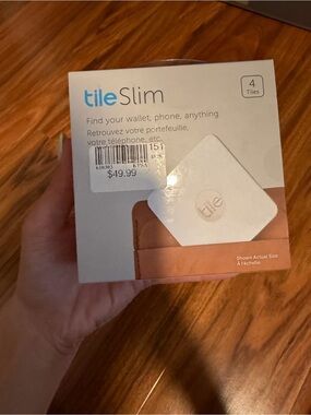 Tile Slim Bluetooth Tracker - White (4 Pack)